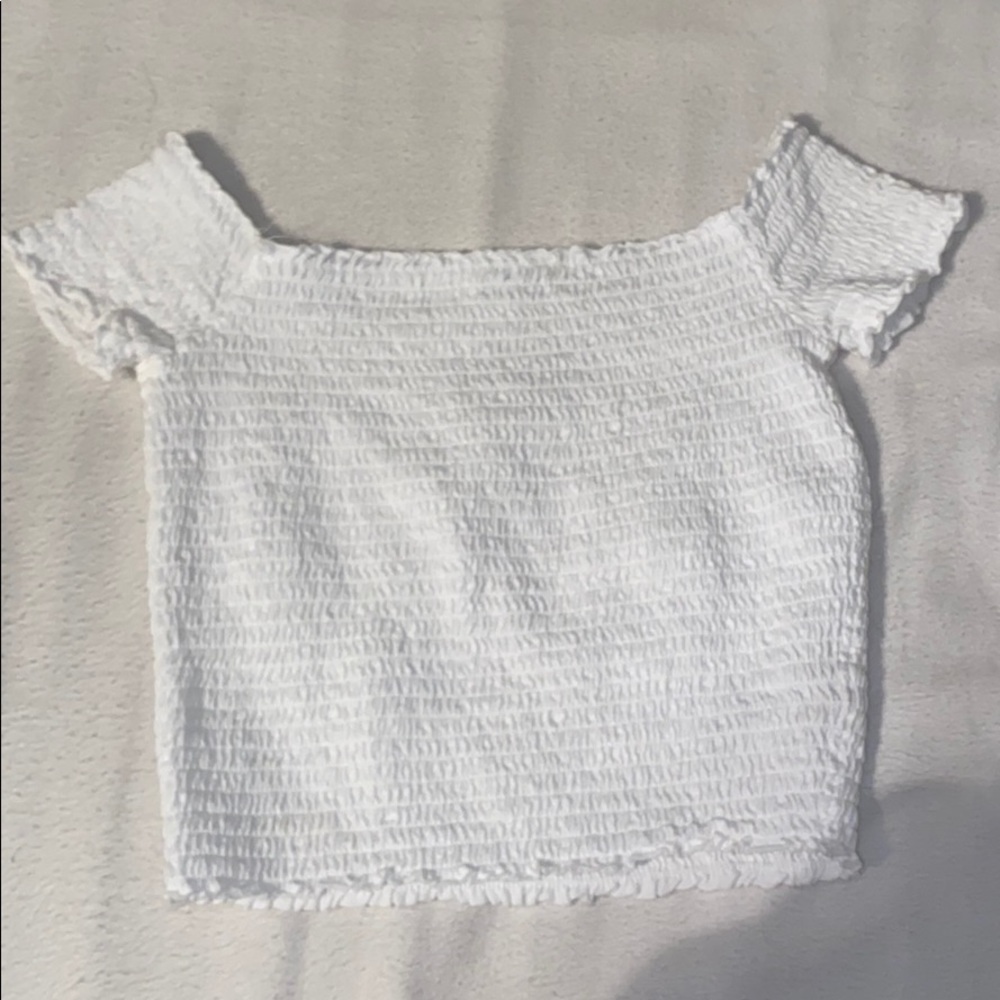 White crop top from Garage
